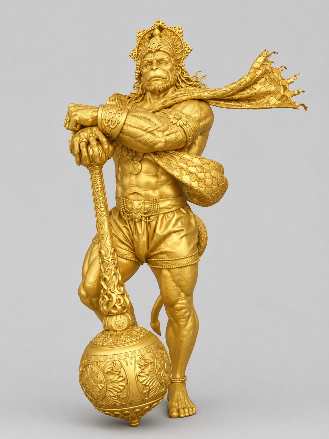 Hanuman Ji V4252 3D Model (5 Inch)(1)